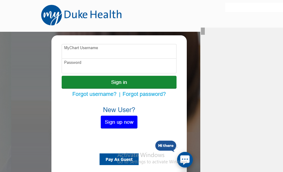 Duke MyChart Login